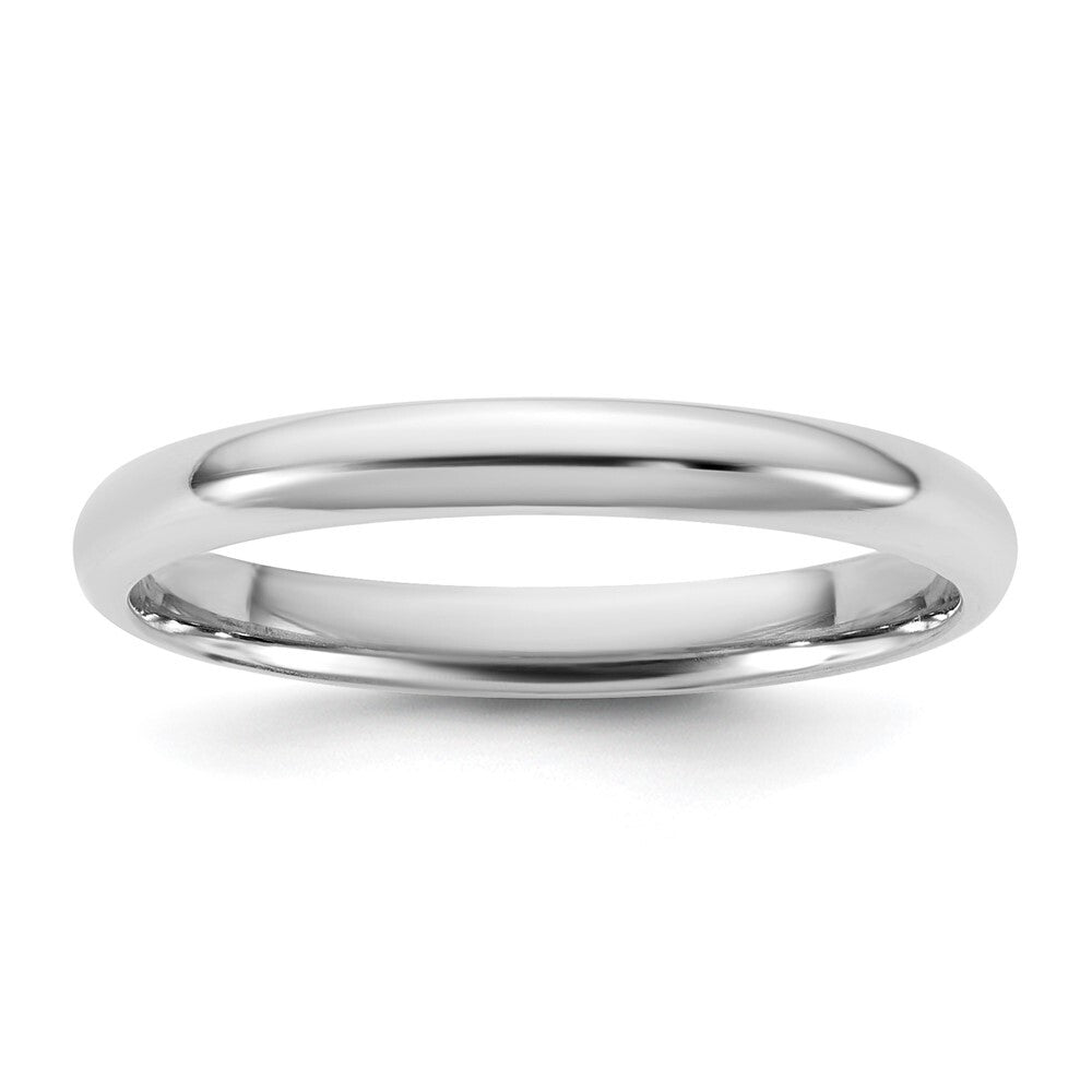 14k White Gold 2.5mm LTW Comfort Fit Band Size 7