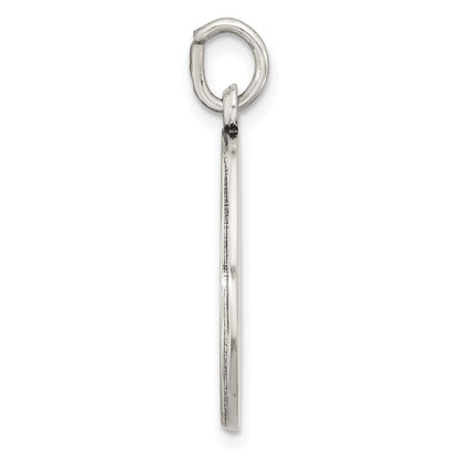 Sterling Silver Antiqued Solid Confirmation Pendant