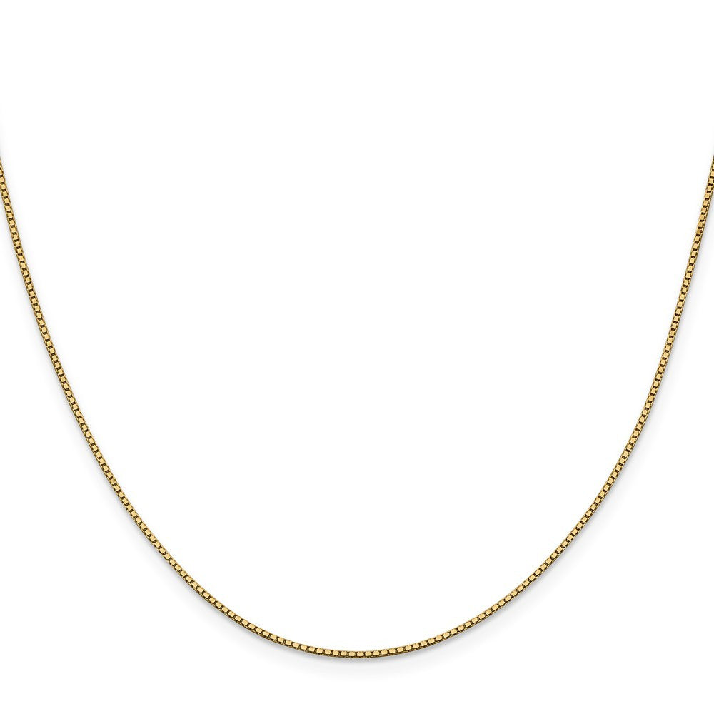 14k Yellow Gold 18 inch .95mm Box Chain Necklace