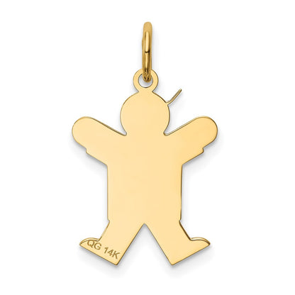 14k Yellow Gold Kid Charm