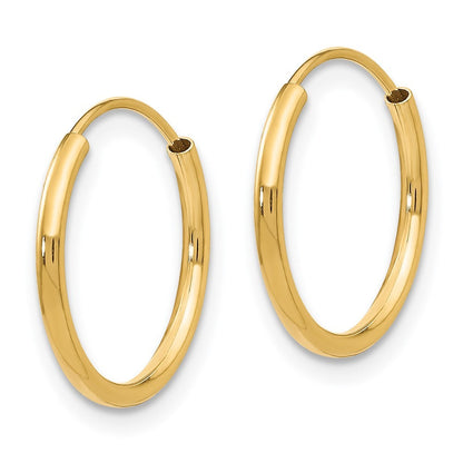 14k Yellow Gold Madi K Endless Hoop Earrings