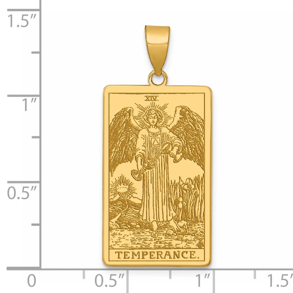 14k Yellow Gold The Empress Tarot Card Pendant for Women