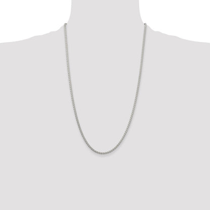 Sterling Silver 2.5mm Round Spiga Chain