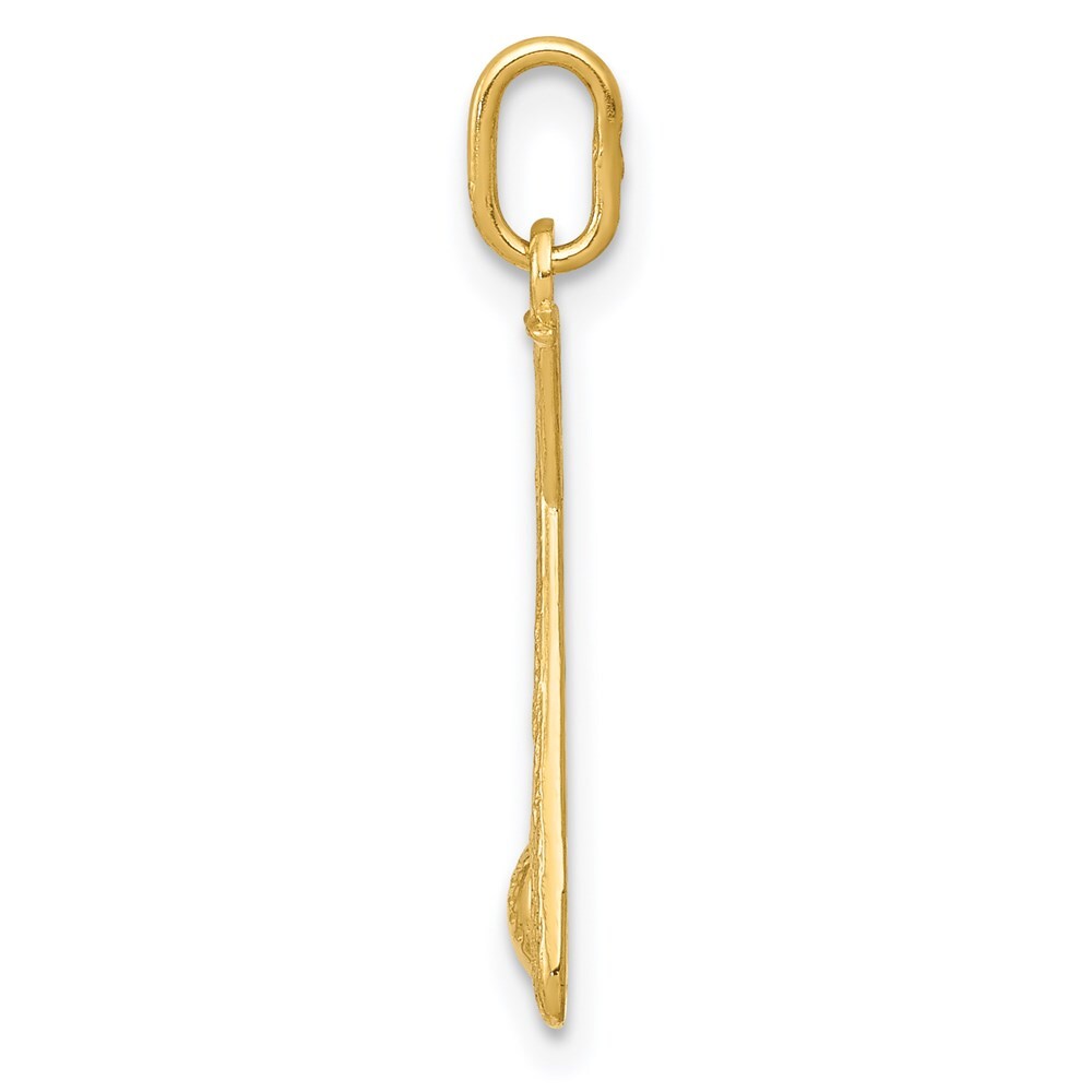 14k Yellow Gold Baseball Bats and Ball Pendant for Women