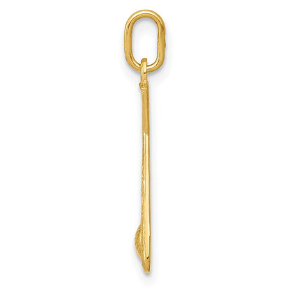 14k Yellow Gold Baseball Bats and Ball Pendant for Women