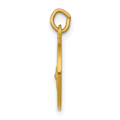14k Yellow Gold Saint Gerard Medal Charm