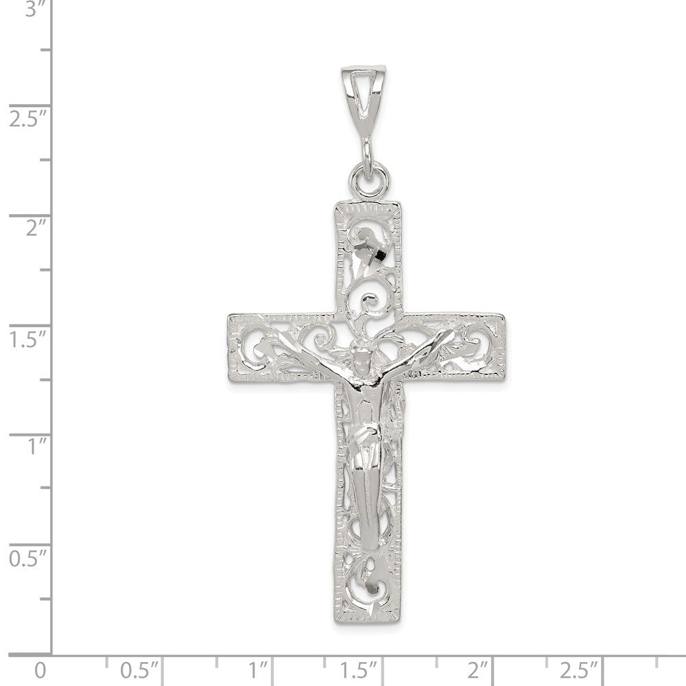 Sterling Silver Crucifix Pendant Holiday Gift for Women
