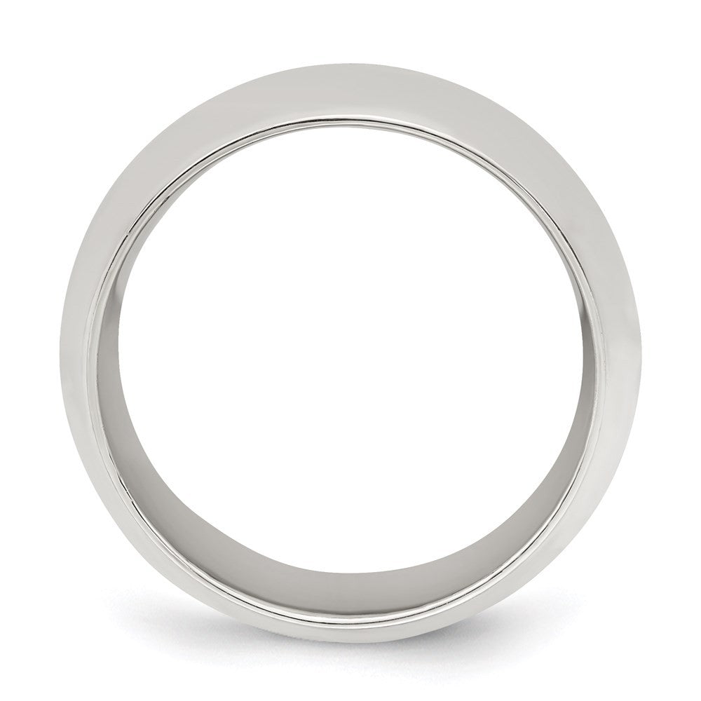 Sterling Silver 9mm Comfort Fit Size 12 Band Ring