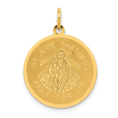 14k Yellow Gold Saint Jude Thaddeus Charm