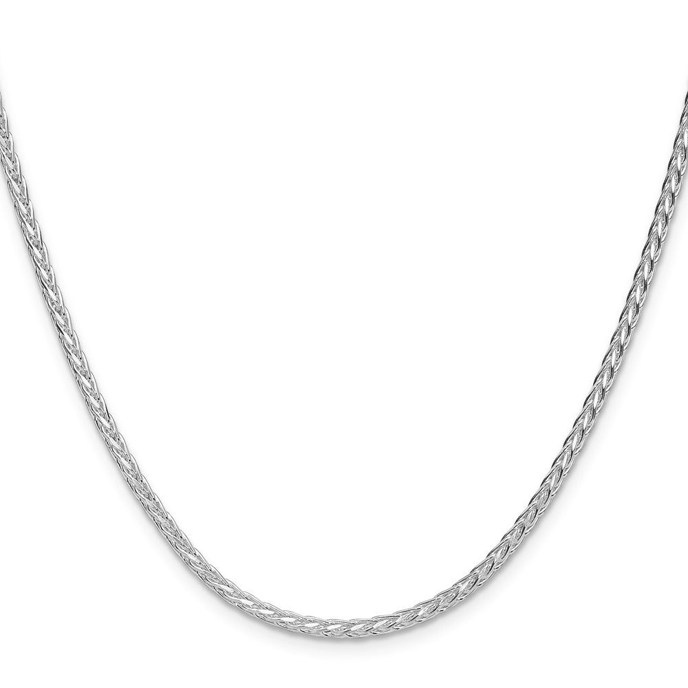 Sterling Silver 2.5mm 8 Sided Diamond-Cut Double Spiga Chain Necklace