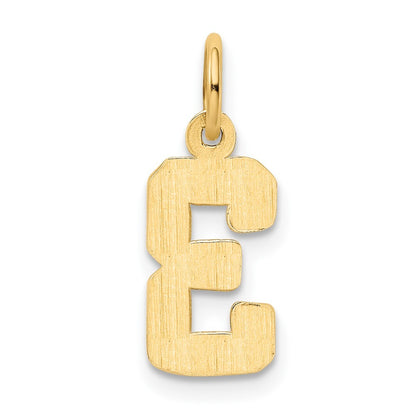 14k Yellow Gold Small Polished Number 3 Charm