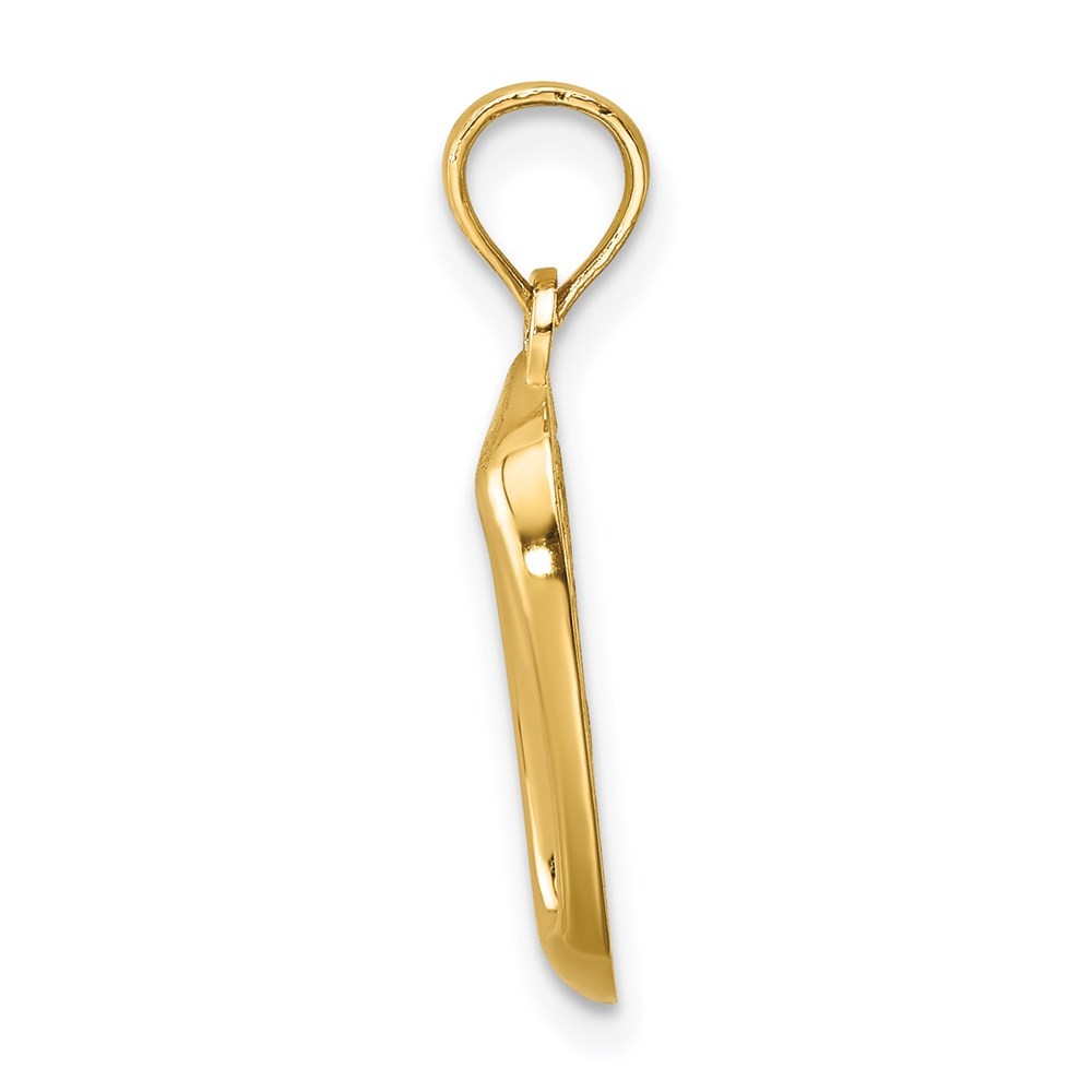 14k Yellow Gold KITTY Bowl Charm