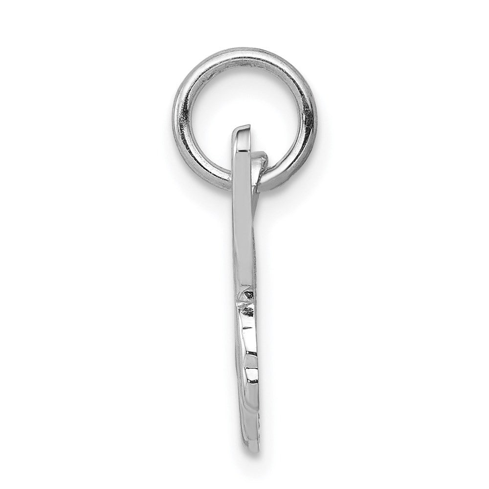14k White Gold Butterfly Charm Pendant