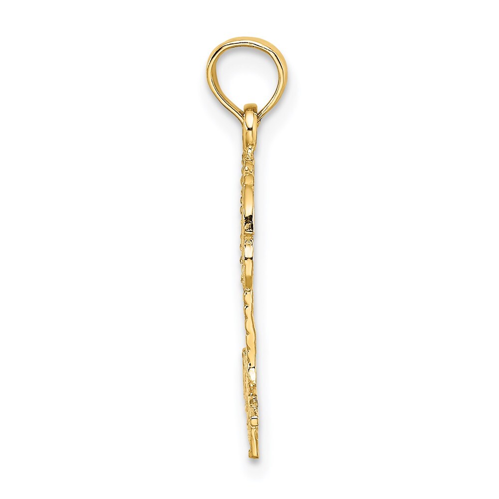 14k Yellow Gold KEY WEST Palm Tree Charm Pendant for Women