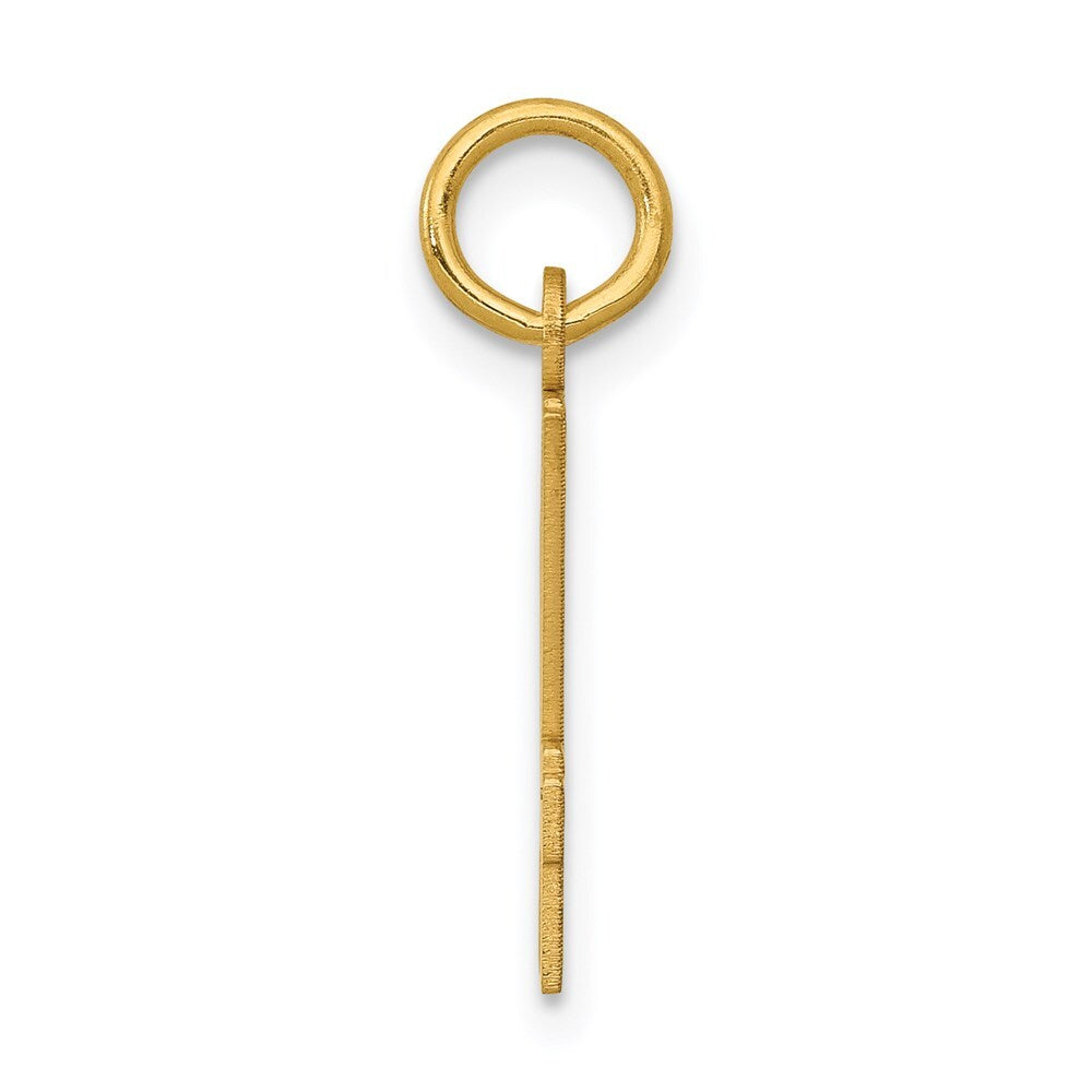 14k Yellow Gold Small Elongated Number 94 Charm Pendant for Women