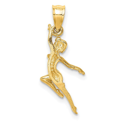 14k Yellow Gold Dancer Pendant for Women