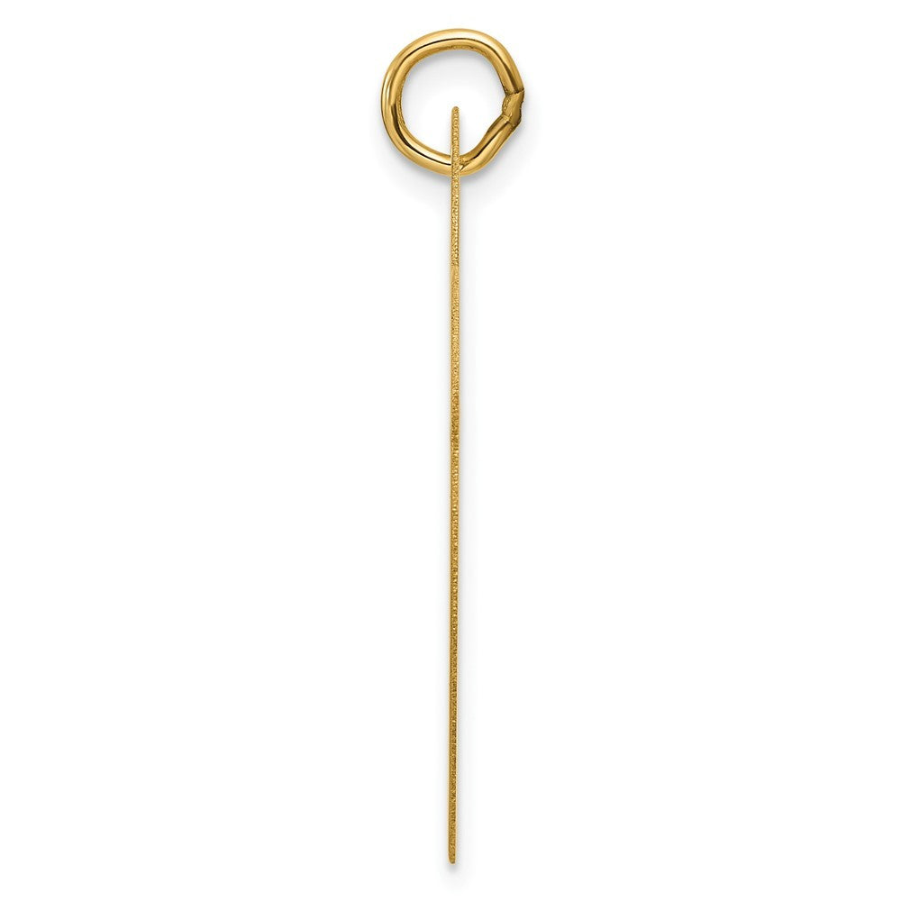 14k Yellow Gold Large Engravable Heart Charm