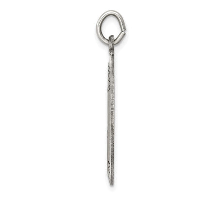 Sterling Silver Antiqued Saint Joseph Medal Pendant