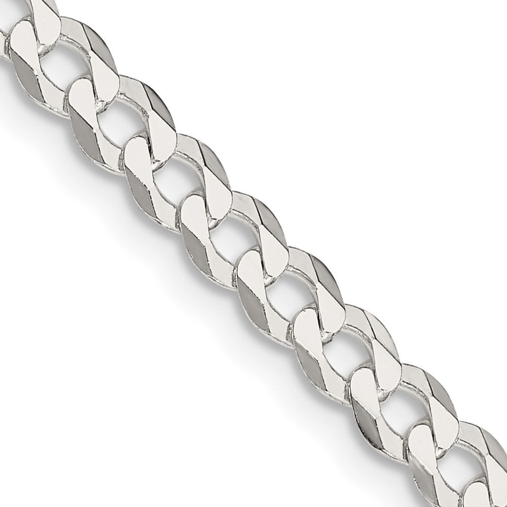 Sterling Silver 4.7mm Flat Curb Chain Necklace