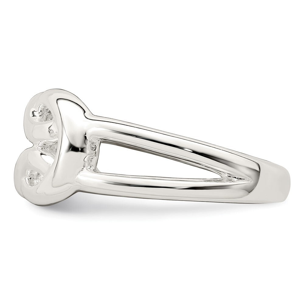 Sterling Silver Polished Celtic Knot Ring Size 7