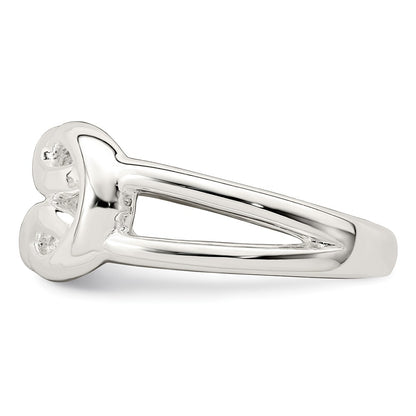 Sterling Silver Polished Celtic Knot Ring Size 7