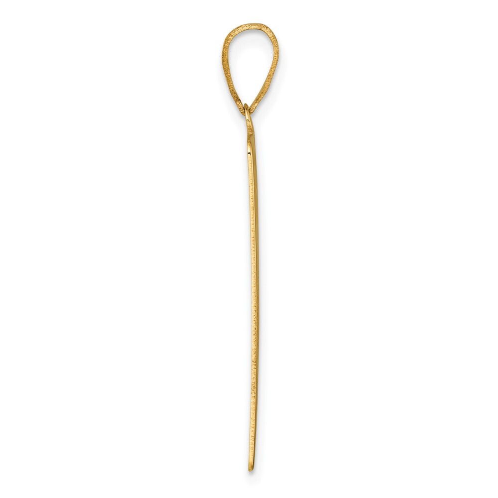 14k Yellow Gold The Tower Tarot Card Pendant for Women