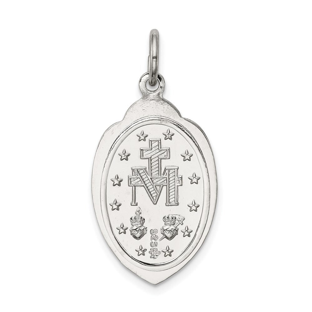 Sterling Silver Miraculous Medal Pendant Holiday Gift for Women