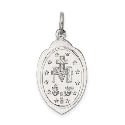 Sterling Silver Miraculous Medal Pendant Holiday Gift for Women