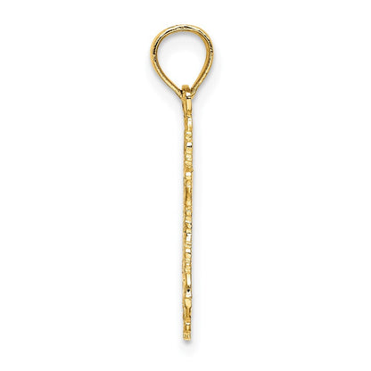 14k Yellow Gold Star Of David Charm Pendant for Women