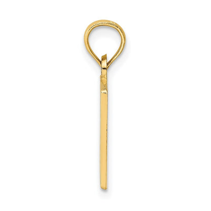 14k Yellow Gold #1 TEACHER Charm
