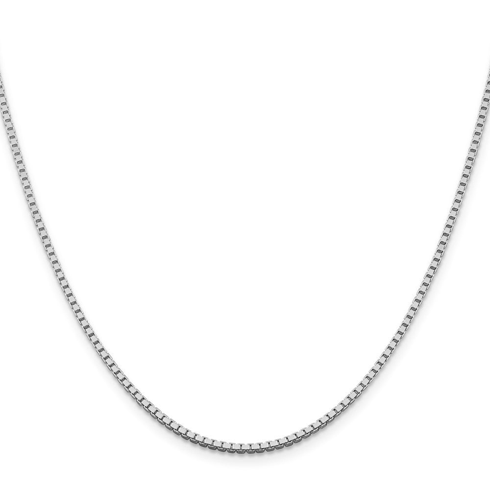 Sterling Silver Rhodium-plated 1.75mm Box Chain Necklace