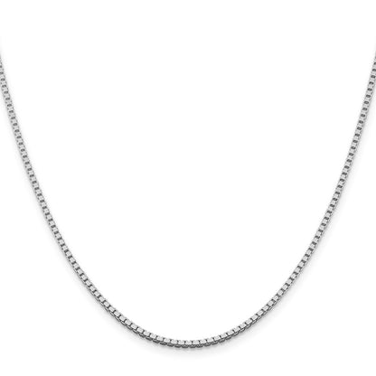 Sterling Silver Rhodium-plated 1.75mm Box Chain Necklace