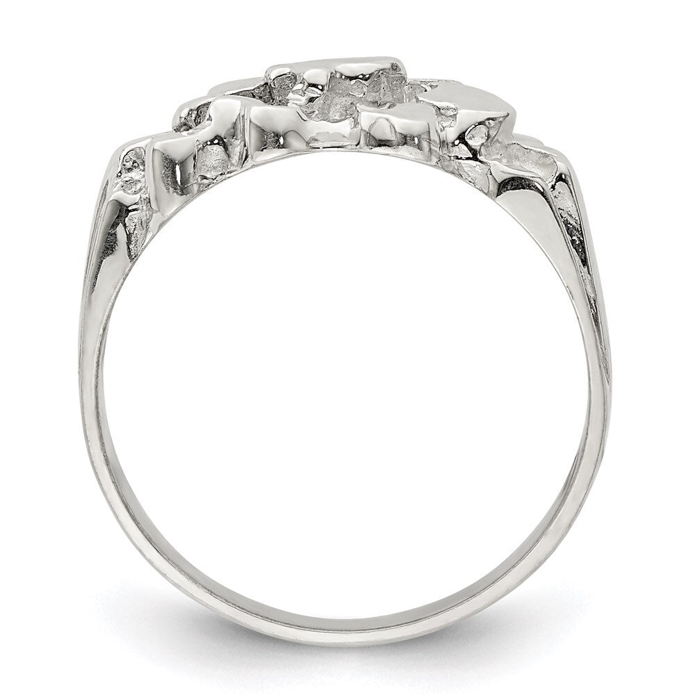 Sterling Silver Woman's Nugget Ring Size 8