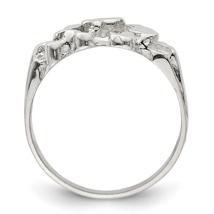 Sterling Silver Woman's Nugget Ring Size 8