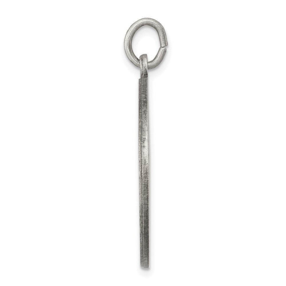 Sterling Silver Antiqued Saint Anthony Medal Pendant