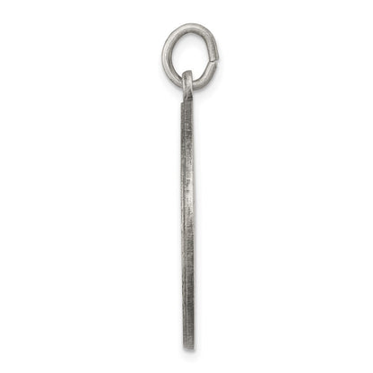 Sterling Silver Antiqued Saint Anthony Medal Pendant