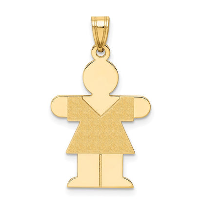 14k Yellow Gold Girl Charm