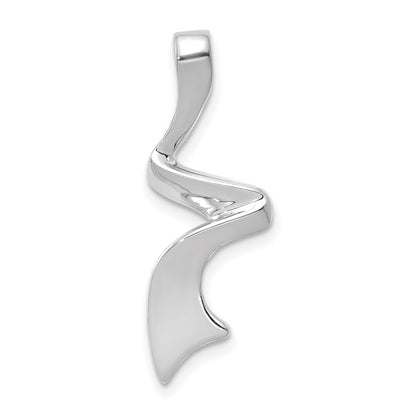 14k White Gold Chain Slide Pendant