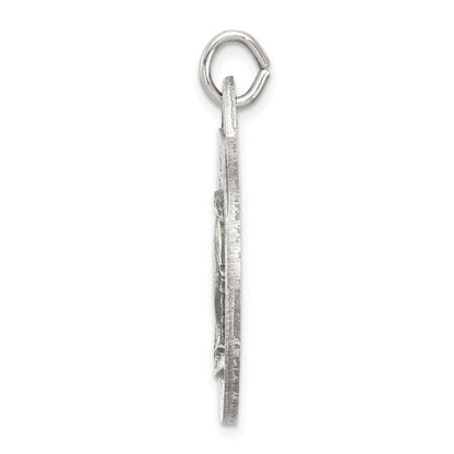 Sterling Silver Antiqued Miraculous Medal Pendant Holiday Gift for Women