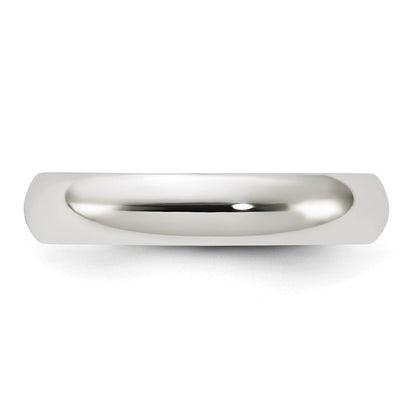 Sterling Silver 4mm Half Round Size 13 Band Ring