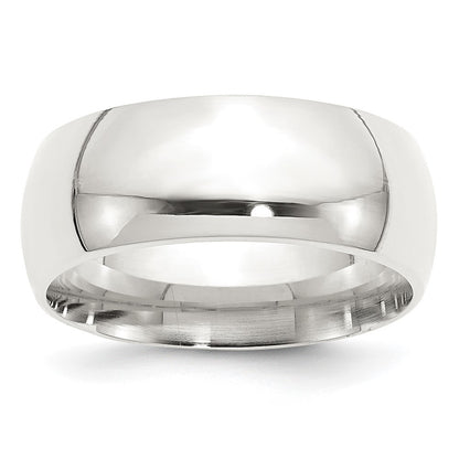 Sterling Silver 9mm Comfort Fit Size 12 Band Ring