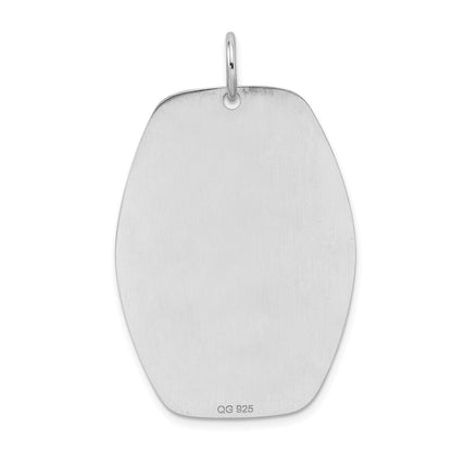 Sterling Silver Rhodium-plated Medical Jewelry Pendant