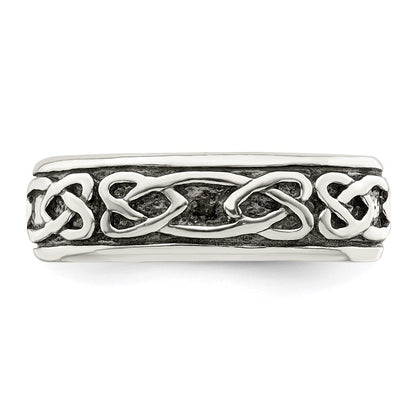 Sterling Silver Design Ring Size 10