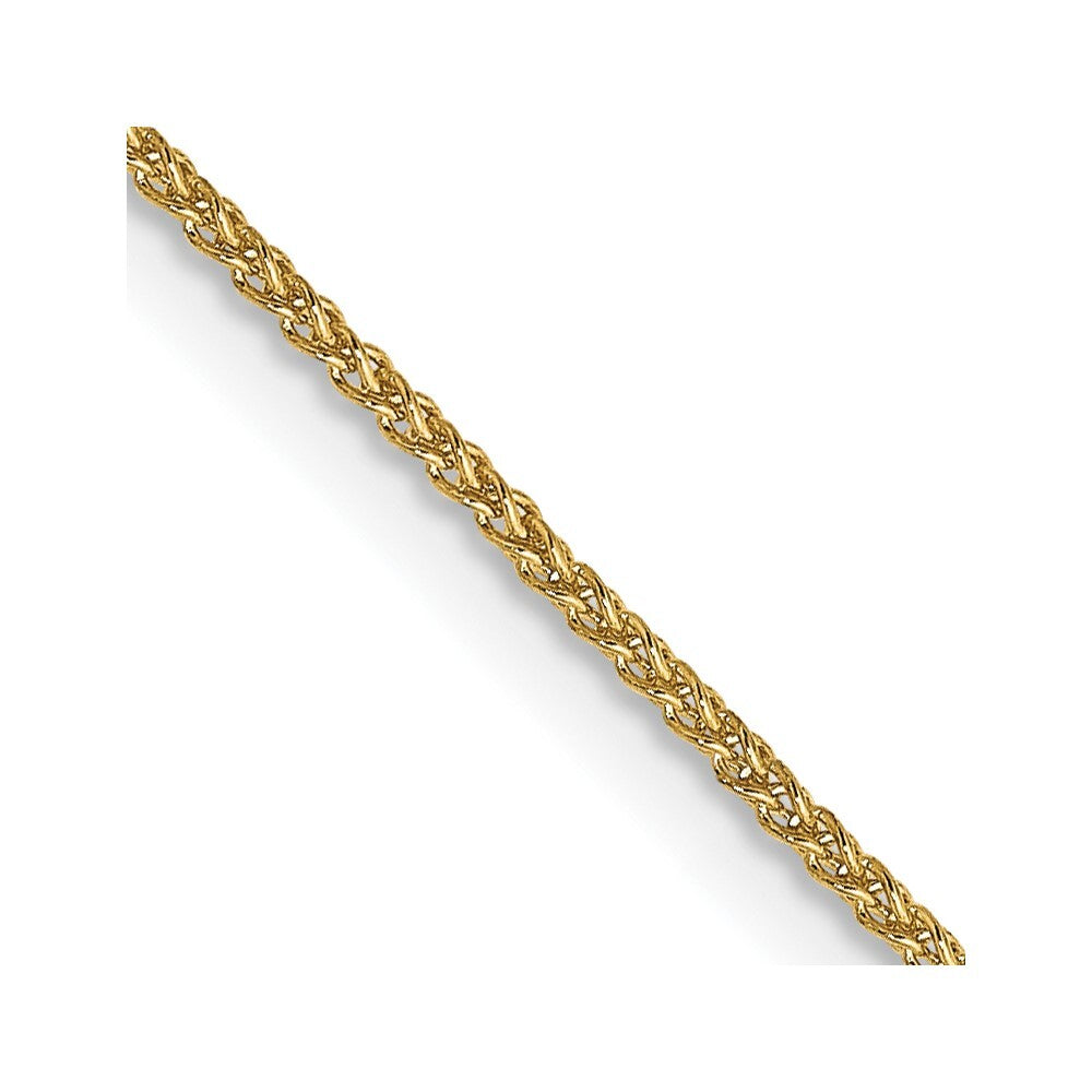 14k Yellow Gold 30 inch 1.05mm Spiga with Spring Ring Clasp Chain
