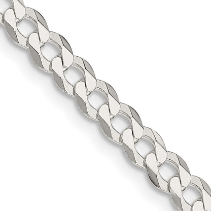 Sterling Silver 4.7mm Flat Curb Chain Necklace