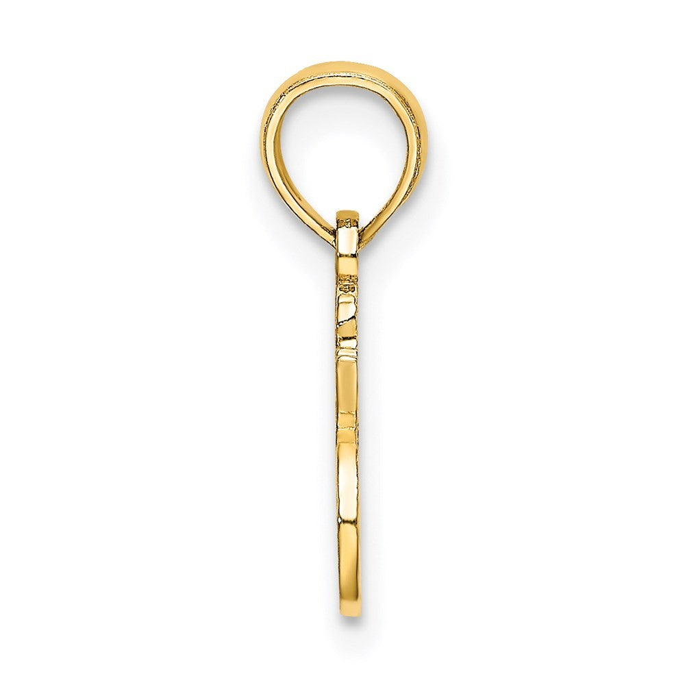 14k Yellow Gold I HEART MY BIRD Charm