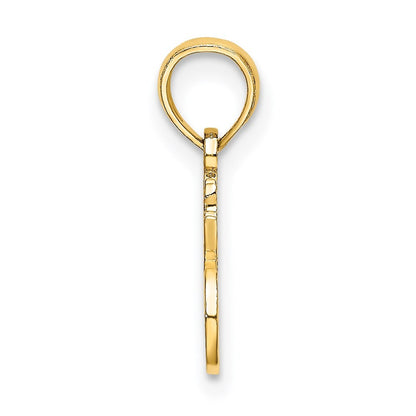 14k Yellow Gold I HEART MY BIRD Charm