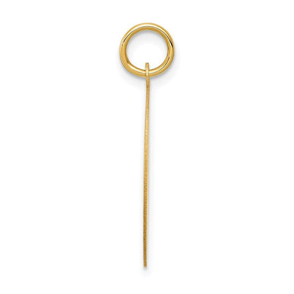 14k Yellow Gold WRESTLING Disc Charm Pendant for Women
