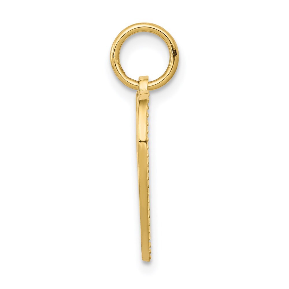 14k Yellow Gold DADDYS LITTLE GIRL Charm Pendant for Women