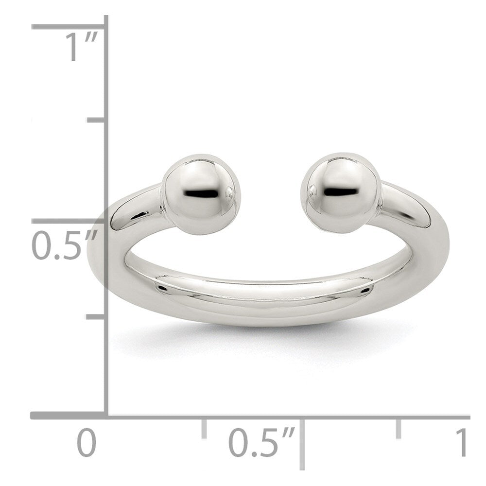 Sterling Silver Tube Ring Size 7
